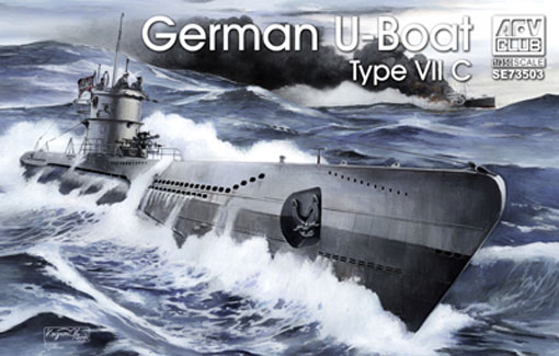 SE73503 AFV Club Германская подводная лодка U-Boat Type VII/C 1/350