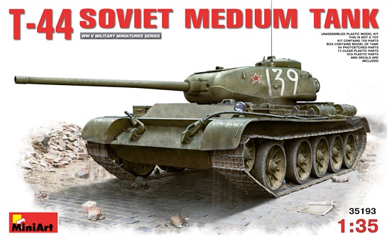 Сборная модель 35193 MiniArt Советский танк Т-44 