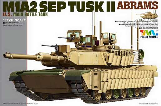 Сборная модель 9601 Tiger Model Танк M1A2 SEP TUSK II Abrams 