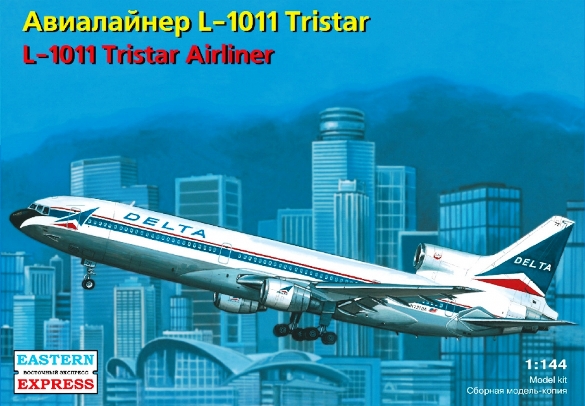  Сборная модель 14497 Восточный экспресс Авиалайнер L-1011 Tristar авиакомпании "Delta" 