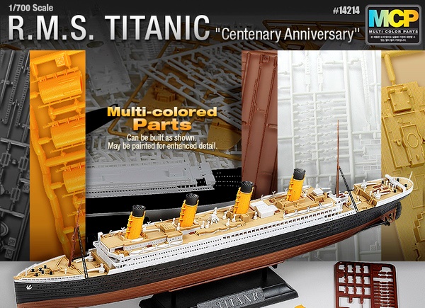 14214 Academy Пассажирский лайнер R.M.S. Titanic  "Centenary Anniversary" 1/700
