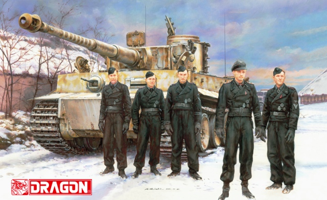 Сборная модель 6730 Dragon Танк Tiger-1 Pz.Kpfw.VI,Ausf.E (ранняя версия, танк Михаэля Виттмана) 