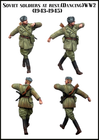 EM35133 Evolution Miniatures Советский солдат танцует Масштаб 1/35