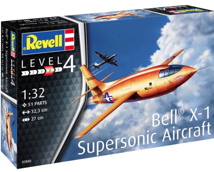 03888 Revell Экспериментальный самолёт Bell X-1 1/32