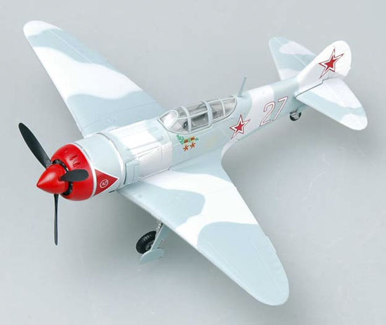 36331 Easy Model Советский самолет Ла-7 белый №27 Кожедуб Масштаб 1/72