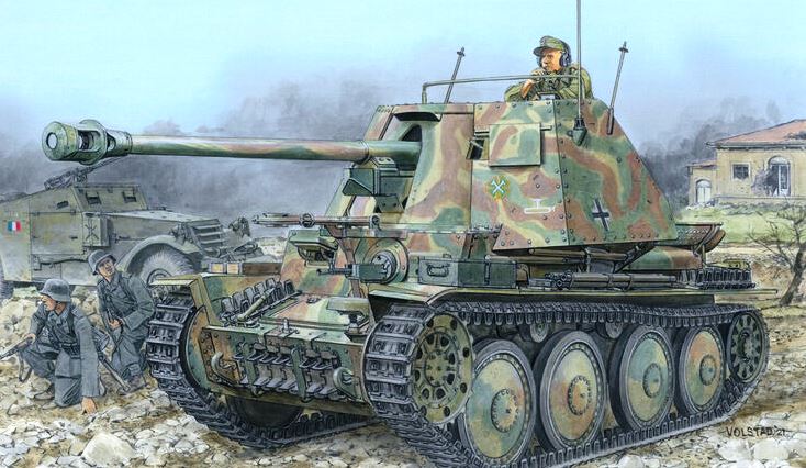 MD-003 Dragon Panzerjäger Marder III H (с интерьером) 1/35
