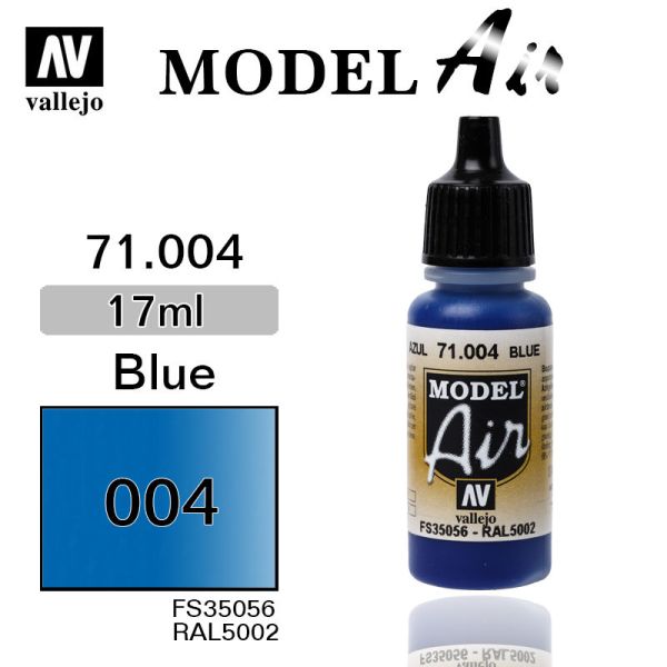 V-71004 Vallejo Краска Model Air Синяя 17 мл