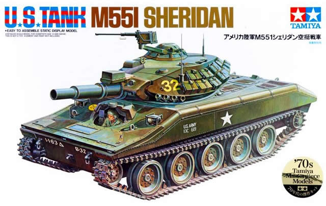 Сборная модель 89541 Tamiya Американский танк M551 "Шеридан" (1 фигура)