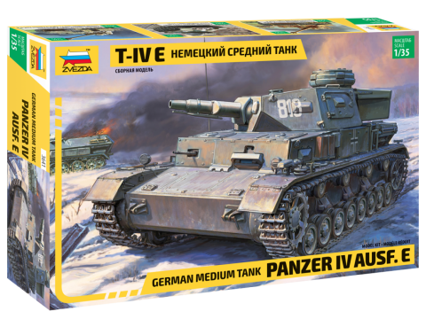 3641 Звезда Германский танк T-IV E 1/35
