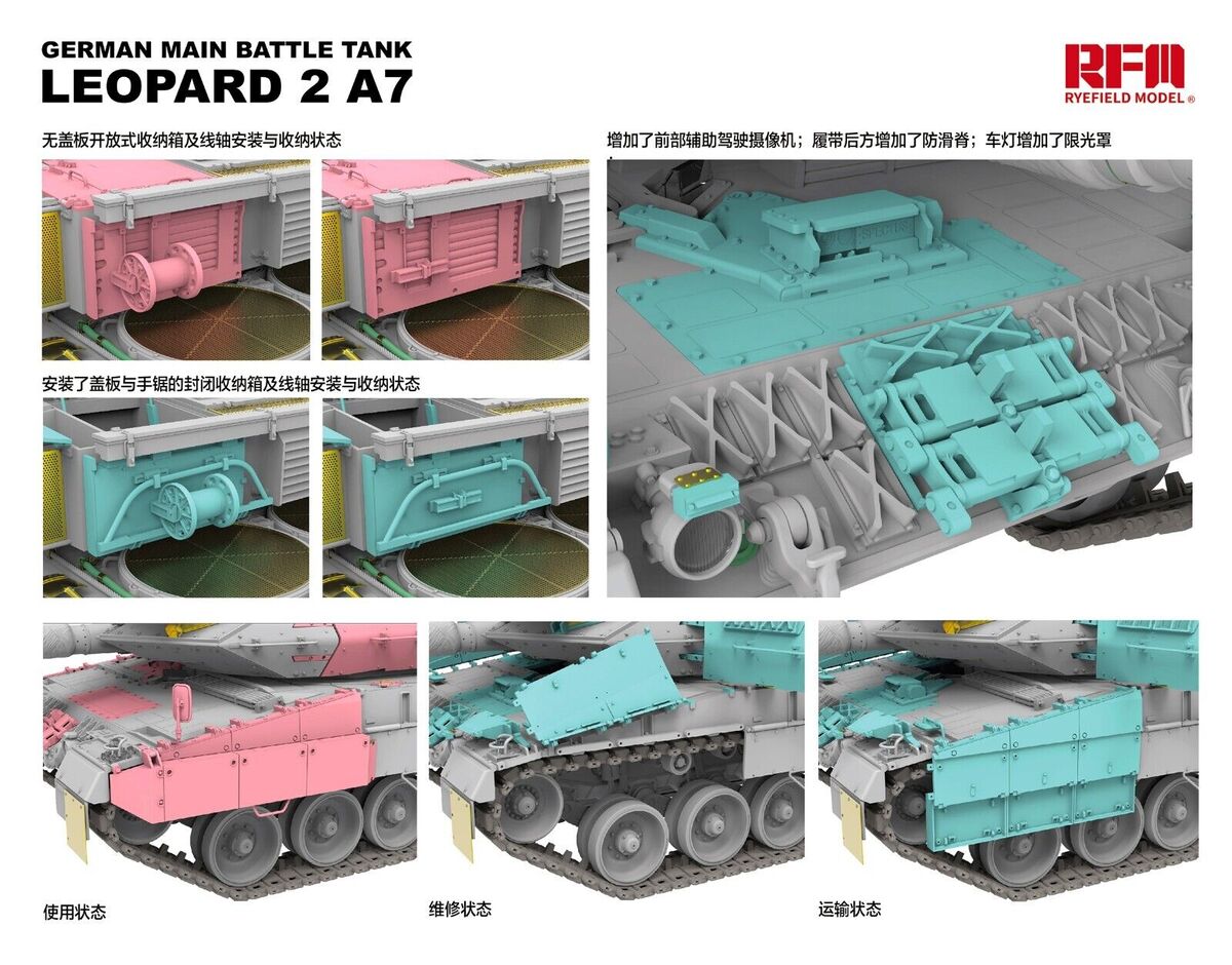5108 RFM Танк Leopard 2A7 1/35