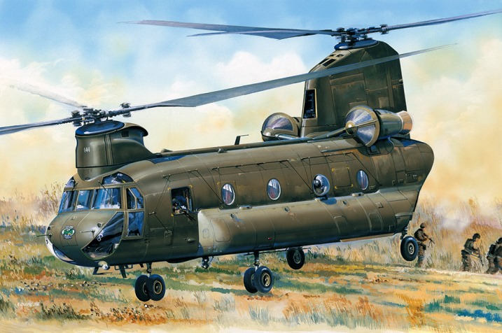 81773 Hobby Boss Вертолет  CH-47D CHINOOK 1/48