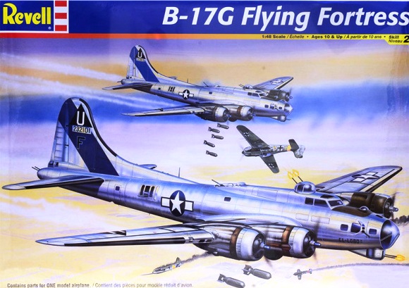 15600 Revell бомбардировщик B17-G Flying Fortress 1/48