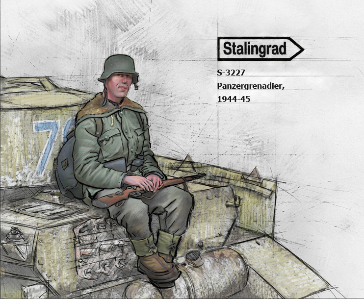 3227 Stalingrad  Германский панцергренадер 1944-45 гг 1/35
