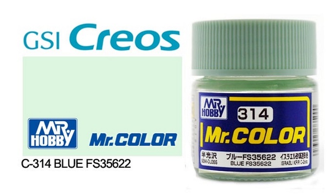 C314 Mr. Color Краска акрил уретановый 10мл BLUE FS35622