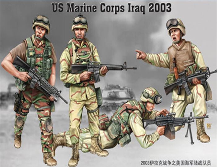 00407 Trumpeter US Marine Corps Iraq 2003 (4 фигуры) 1/35