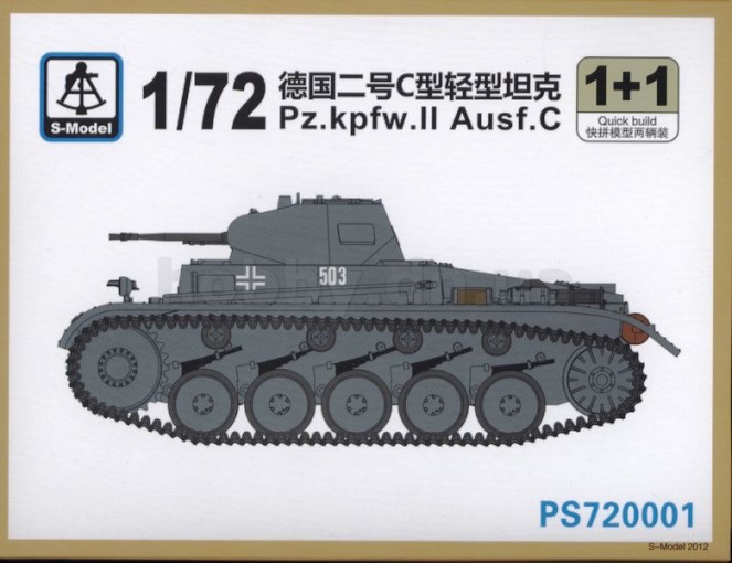 Сборная модель PS720001 S-Model Танк Pz.kpfw.II Ausf.C 