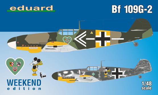 84148 Eduard Немецкий истребитель Bf 109G-2 (Weekend) 1/48