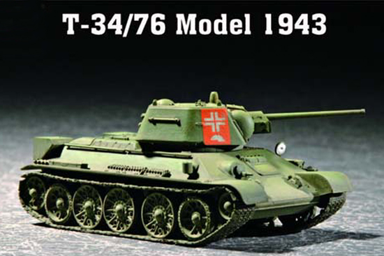 Сборная модель 07208 Trumpeter Советский танк Т-34/76 мод. 1943 г  