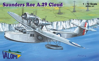 72067 Valom Самолет Saunders Roe A.29 Cloud (RAF) Масштаб 1/72