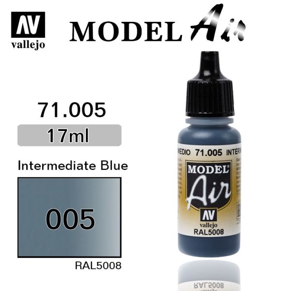 V-71005 Vallejo Краска Model Air Синяя средняя 17 мл