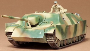Сборная модель 35088 Tamiya Немецкое самоходное противотанковое орудие Jagdpanzer IV Lang. В комплекте одна фигура
