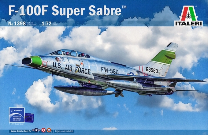 1398 Italeri Самолет F-100F Super Sabre 1/72