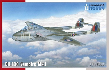 72383 Special Hobby Самолет DH.100 Vampire Mk.I  'RAF, RAAF and Armée de l'Air' 1/72
