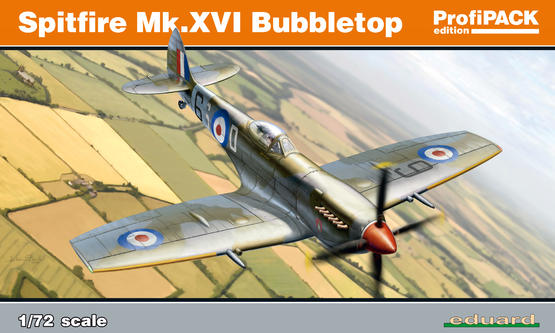 70126 Eduard Британский истребитель Spitfire Mk.XVI Bubbletop (ProfiPACK) Масштаб 1/72