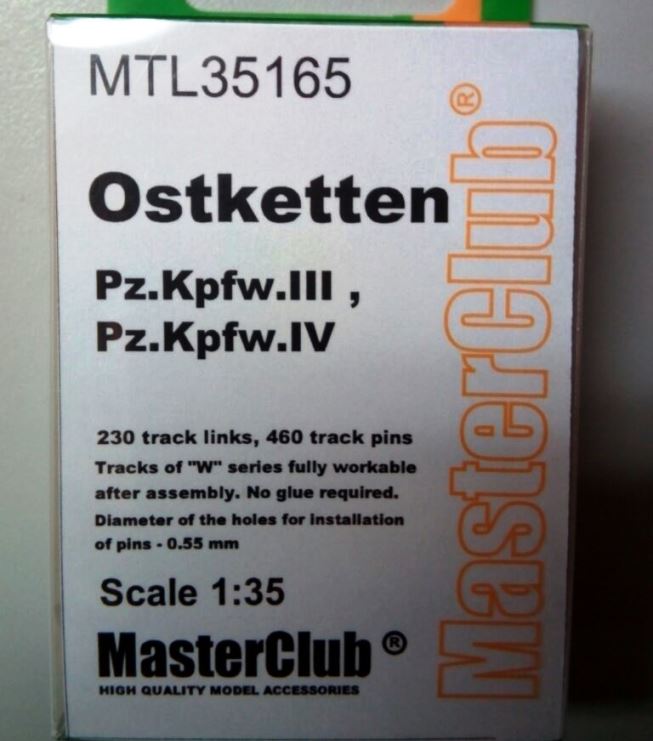 MTL35165 MasterClub Металлические траки для Pz.Kpfw.IV Ostketten Масштаб 1/35