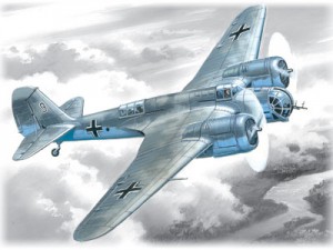 Сборная модель 72163 ICM Бомбардировщик германских Avia B-71 