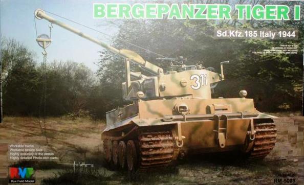 Сборная модель 5008 Rye Field Model Bergepanzer Tiger I Sd Kfz 185 (Италия, 1944 год)