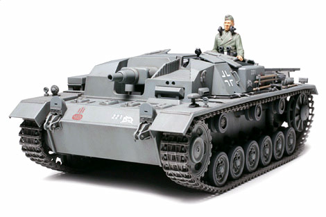 Сборная модель 35281 Tamiya Немецкая САУ STURMGESCHUTZ III Ausf.B , с набором фототравления и металлическим стволом 
