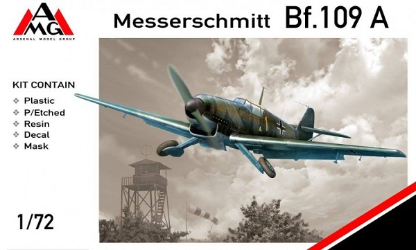 Сборная модель 72401 AMG Самолет Messerschmitt Bf.109 A1 