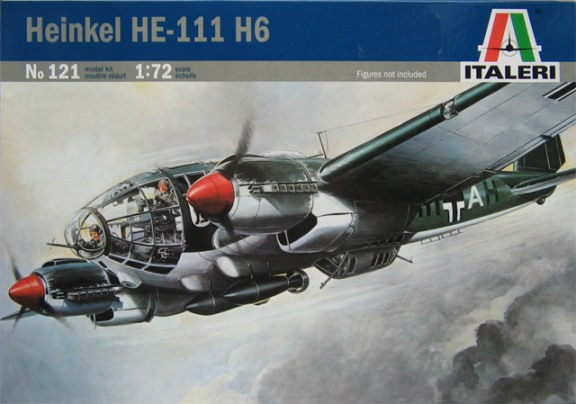 Сборная модель 121 Italeri Самолет Heinkel HE-111 H-6 