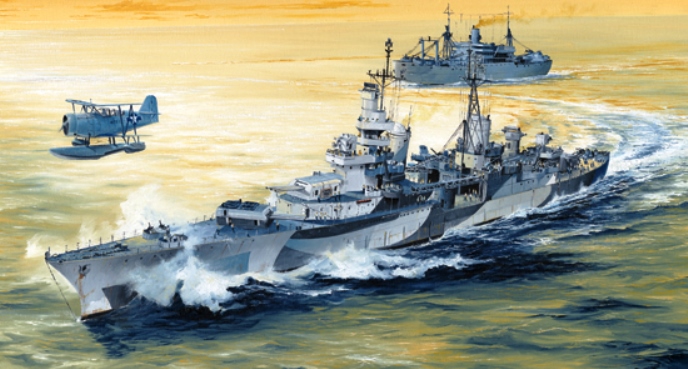 05327 Trumpeter Американский крейсер USS "Indianapolis" CA-35 1944 1/350