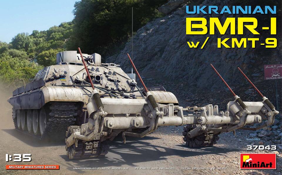 37043 MiniArt Украинская БМР-1 с КМТ-9 1/35