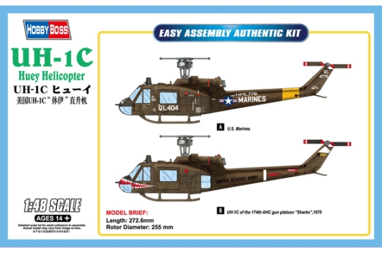 85803 Hobby Boss Американский вертолёт UH-1C 1/48