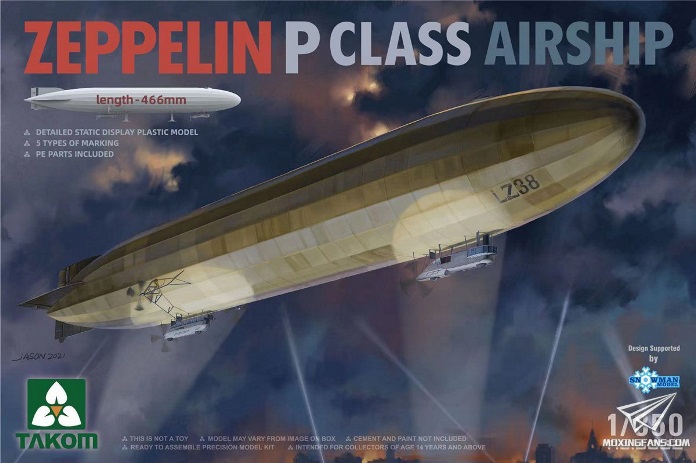 6002 Takom Дирижабль Zeppelin P класс 1/350
