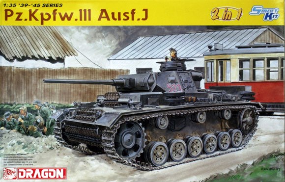 6394 Dragon Немецкий танк Pz III Ausf.J Масштаб 1/35