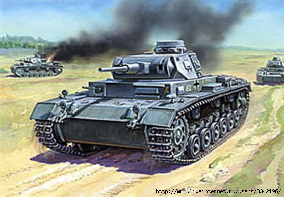 Сборная модель 3571 Звезда Немецкий танк Т-III (F)