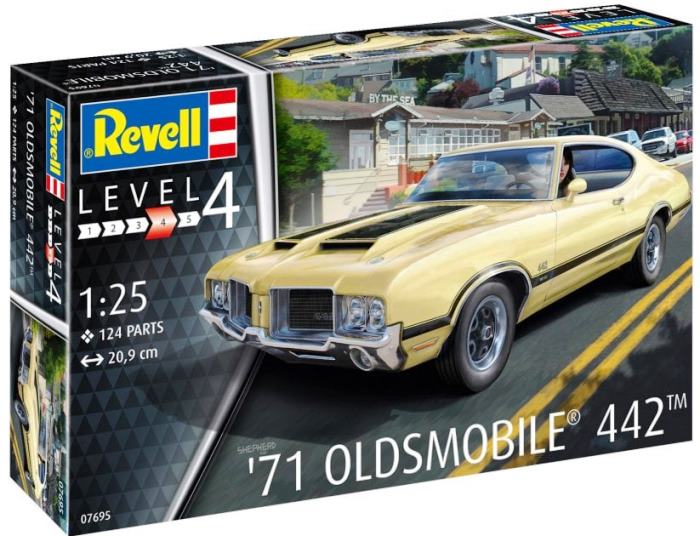 07695 Revell Автомобиль Oldsmobile 442 1971г. 1/24