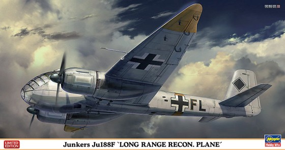 Сборная модель 02180 Hasegawa Немецкий средний бомбардировщик Junkers Ju-188F 