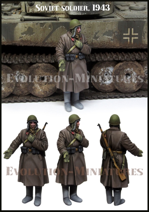 EM35236 Evolution Miniatures Советский солдат (1943г) 1/35