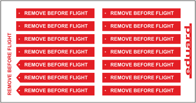32807 Eduard Remove Before Flight FABRIC 1/32