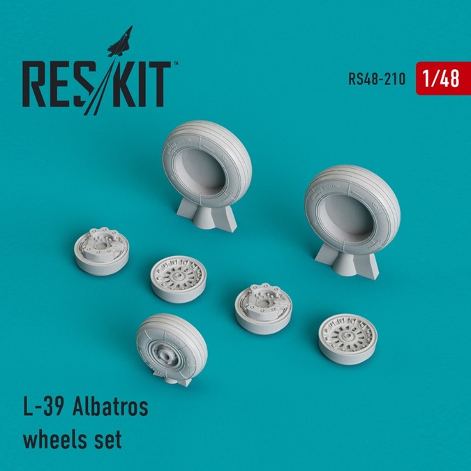 RS48-0210 RESKIT L-39 Albatros wheels set (for Trumpeter) 1/48