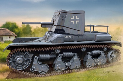 83895 Hobby Boss Немецкий танк 3,7cmPak 35/36 auf Pz.Kpfw 35R(f) 1/35