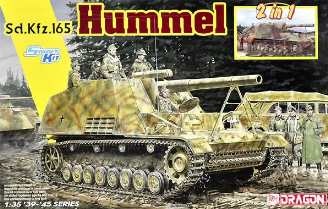 6935 Dragon САУ Sd.Kfz.165 Hummel Early/Late Production (2 in 1) 1/35