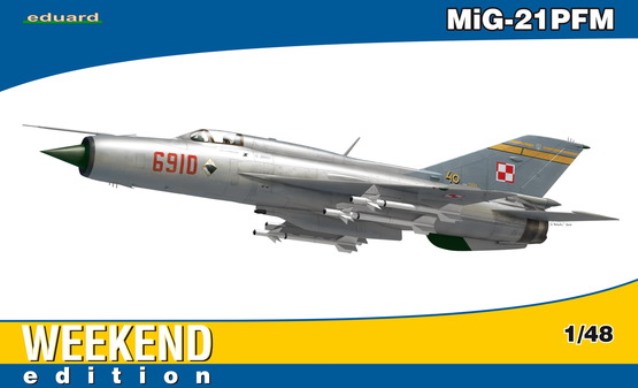 84124 Eduard Советский самолёт MiG-21PFM (weekend edition) 1/48