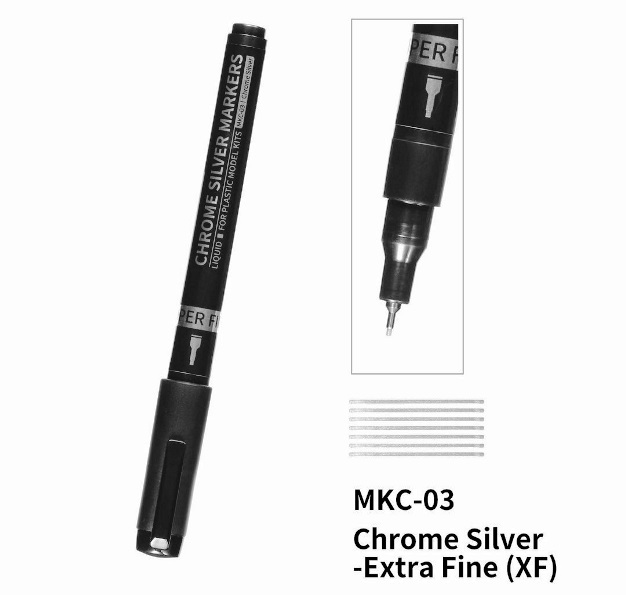 MKC-03 Dspiae Маркер Chrome Silver (Super Fine)