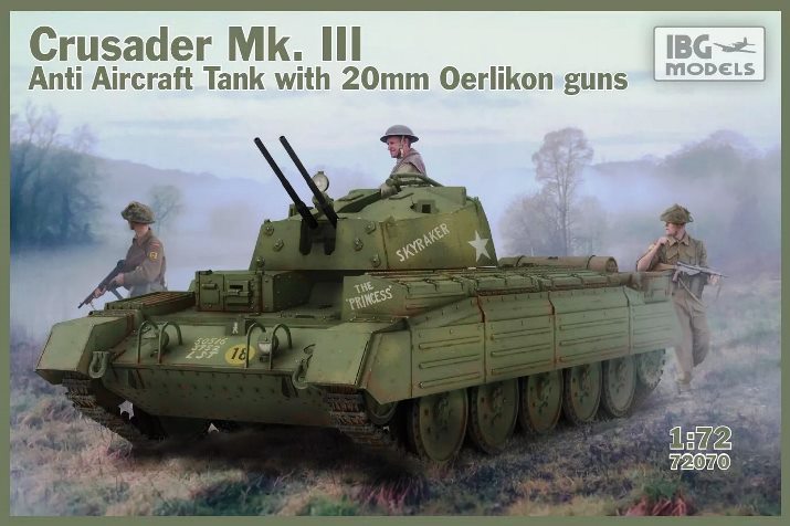 72070 IBG Models British Anti Arcraft Tank Crusader Mk.III (20mm Oerlikon) 1/72